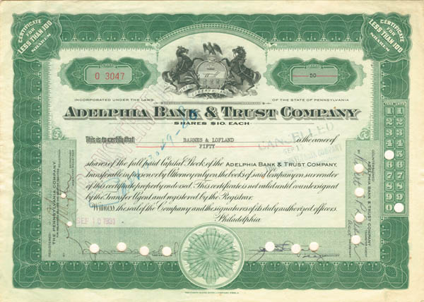 Adelphia Bank and Trust Co.